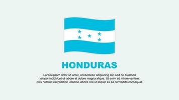 Honduras vlag abstract achtergrond ontwerp sjabloon. Honduras onafhankelijkheid dag banier sociaal media vector illustratie. Honduras achtergrond