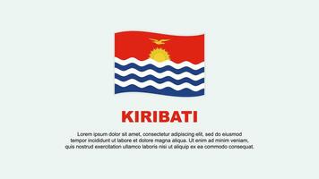 Kiribati vlag abstract achtergrond ontwerp sjabloon. Kiribati onafhankelijkheid dag banier sociaal media vector illustratie. Kiribati achtergrond