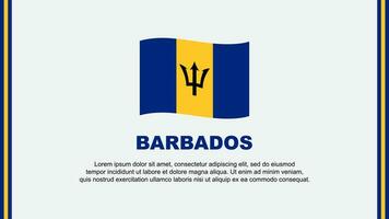 Barbados vlag abstract achtergrond ontwerp sjabloon. Barbados onafhankelijkheid dag banier sociaal media vector illustratie. Barbados tekenfilm