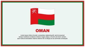 Oman vlag abstract achtergrond ontwerp sjabloon. Oman onafhankelijkheid dag banier sociaal media vector illustratie. Oman banier