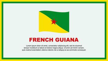 Frans Guyana vlag abstract achtergrond ontwerp sjabloon. Frans Guyana onafhankelijkheid dag banier sociaal media vector illustratie. Frans Guyana banier