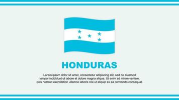 Honduras vlag abstract achtergrond ontwerp sjabloon. Honduras onafhankelijkheid dag banier sociaal media vector illustratie. Honduras ontwerp