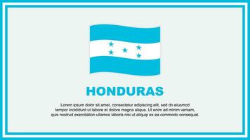 Honduras vlag abstract achtergrond ontwerp sjabloon. Honduras onafhankelijkheid dag banier sociaal media vector illustratie. Honduras banier