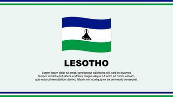 Lesotho vlag abstract achtergrond ontwerp sjabloon. Lesotho onafhankelijkheid dag banier sociaal media vector illustratie. Lesotho ontwerp
