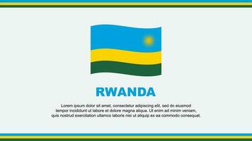 rwanda vlag abstract achtergrond ontwerp sjabloon. rwanda onafhankelijkheid dag banier sociaal media vector illustratie. rwanda ontwerp