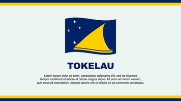 tokelau vlag abstract achtergrond ontwerp sjabloon. tokelau onafhankelijkheid dag banier sociaal media vector illustratie. tokelau ontwerp