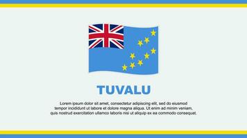 Tuvalu vlag abstract achtergrond ontwerp sjabloon. Tuvalu onafhankelijkheid dag banier sociaal media vector illustratie. Tuvalu ontwerp