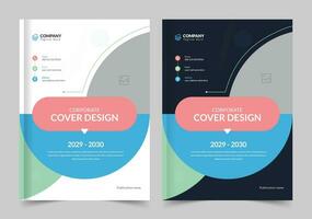 jaar- verslag doen van Hoes ontwerp, Hoes ontwerp voor brochure, jaar- verslag doen van vector
