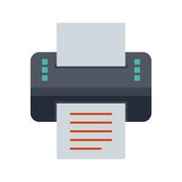 Printer platte pictogram vector