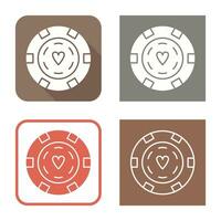 uniek poker chips vector icoon