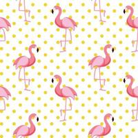 schattige naadloze flamingo patroon vectorillustratie vector