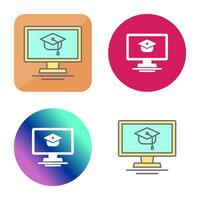 online Cursus vector icoon
