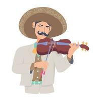 modieus mariachi viool vector