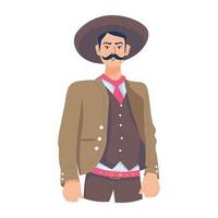 modieus mariachi Mens vector