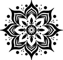 mandala - minimalistische en vlak logo - vector illustratie