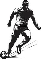 landingsbaan eerbetoon zwart vector afbeelding van atletisch dapperheid zege Aan de veld- monochroom Amerikaans voetbal speler ontwerp