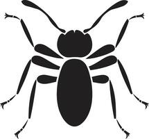 zwart vector mier symbool een iconisch logo ontwerp gestroomlijnd uitmuntendheid zwart mier vector logo