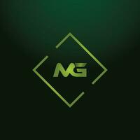 mg, gm alfabetten brieven logo monogram vector