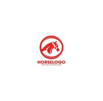 schoonheid paard boerderij stal hengst logo ontwerp vector