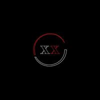 xx creatief modern brieven logo ontwerp sjabloon vector