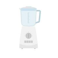 keuken blender voor slijpen voedsel met glas schaal. blender of menger keuken gereedschap voor Koken. uitrusting voor smoothie maken. elektrisch machine. geïsoleerd vlak vector illustratie