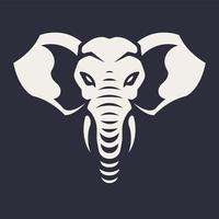 Olifant mascotte vector pictogram