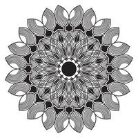 Arabesque mandala-ontwerp van islamitische geometrische elementtekening vector