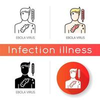ebola-virus icoon vector