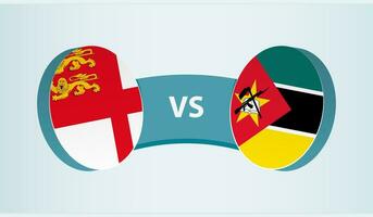 sark versus mozambique, team sport- wedstrijd concept. vector