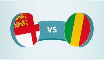 sark versus Mali, team sport- wedstrijd concept. vector