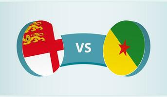 sark versus Frans Guyana, team sport- wedstrijd concept. vector