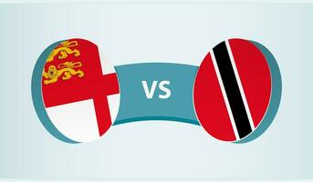 sark versus Trinidad en tobago, team sport- wedstrijd concept. vector