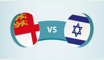 sark versus Israël, team sport- wedstrijd concept. vector