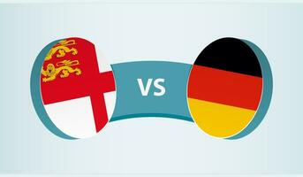 sark versus duitsland, team sport- wedstrijd concept. vector