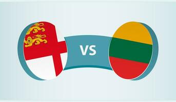sark versus Litouwen, team sport- wedstrijd concept. vector