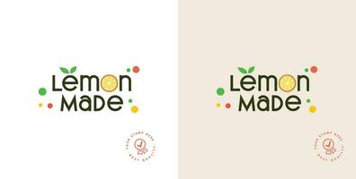 limonade citroen drinken logo ontwerp, zacht drinken logo ontwerp. energie drankjes logo ontwerp. fruit sap logo sjabloon ontwerp. vector