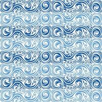 klassiek wit en blauw abstract monochromatisch ontwerp naadloos patronen. grafisch modern patroon. vector