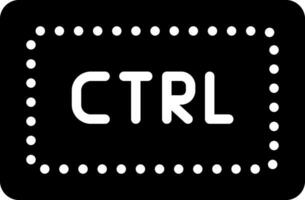 solide icoon voor ctrl vector