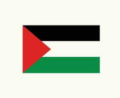 Palestina vlag embleem midden- oosten- land icoon vector illustratie abstract ontwerp element