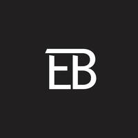 eb, e, b brieven logo monogram ontwerp vector sjabloon