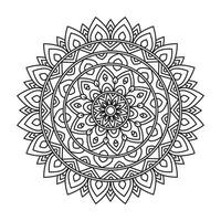 circulaire patronen vormen mandala voor henna, mehndi, tatoeages, decoraties. decoratief ornament in oosters stijl. vector illustratie.