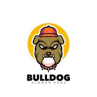 bulldog hoofd logo vector