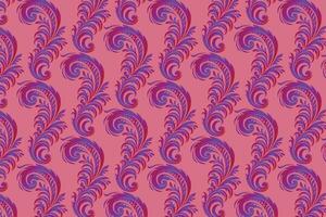 roze en Purper paisley patroon achtergrond vector