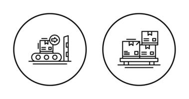 levering en pakketjes icoon vector