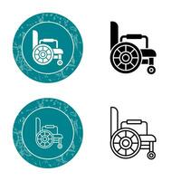 rolstoel vector pictogram