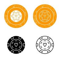 uniek poker chips vector icoon