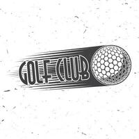 golf club concept met bal silhouet. vector