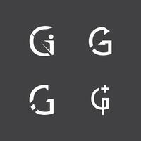 brief g kunst icoon en symbool sjabloon vector