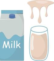 melk vectorillustratie vector