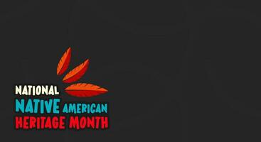 inheems Amerikaans erfgoed maand. achtergrond ontwerp met abstract ornamenten vieren inheems indianen in Amerika. vector